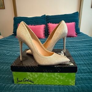 Sam Edelman Hazel Pointed Toe Light Gold Mesh